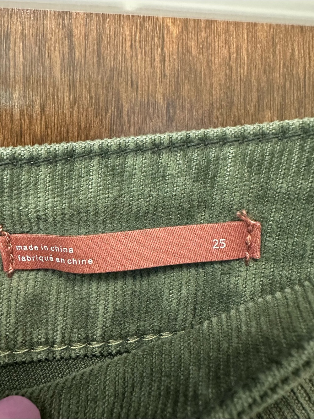 Anthropologie Pilcro High Waisted Corduroy pants size 25 wide leg boho 90s - Picture 4 of 8